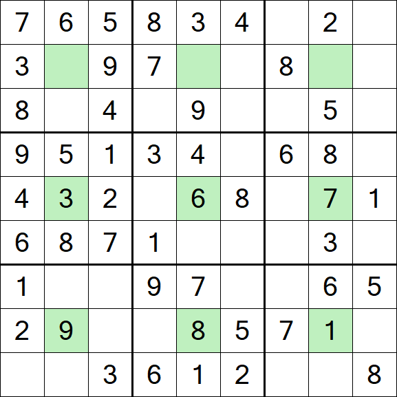 Center Dot Sudoku - Einfach