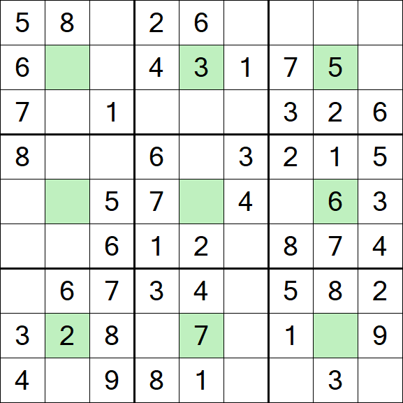 Center Dot Sudoku - Einfach