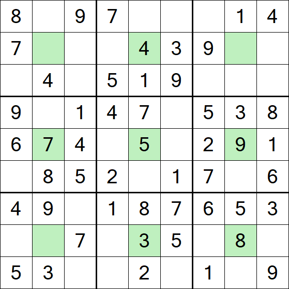 Center Dot Sudoku - Einfach