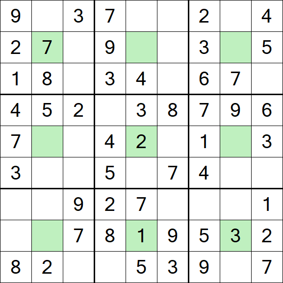 Center Dot Sudoku - Einfach