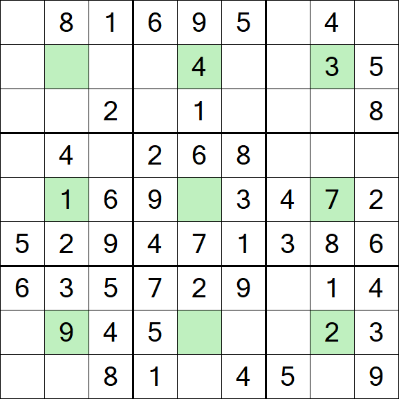 Center Dot Sudoku - Einfach