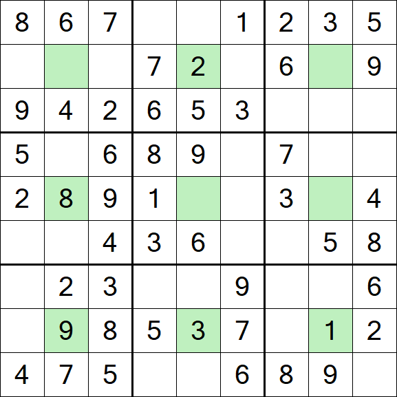 Center Dot Sudoku - Einfach