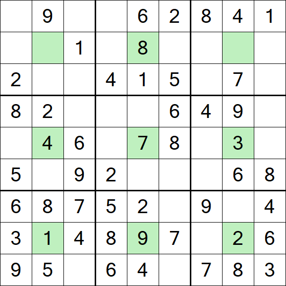 Center Dot Sudoku - Einfach