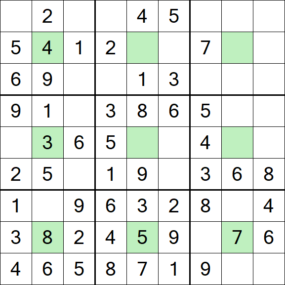 Center Dot Sudoku - Einfach