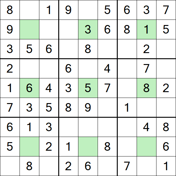 Center Dot Sudoku - Easy
