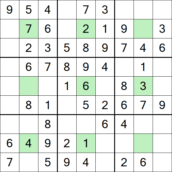 Center Dot Sudoku - Easy