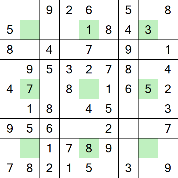 Center Dot Sudoku - Easy
