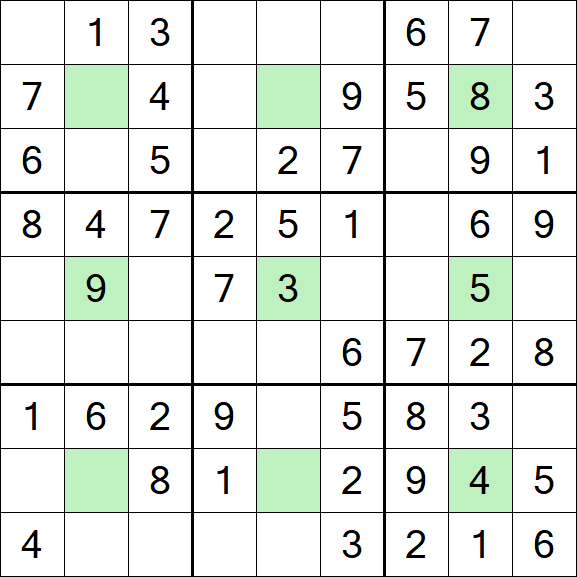 Center Dot Sudoku - Easy