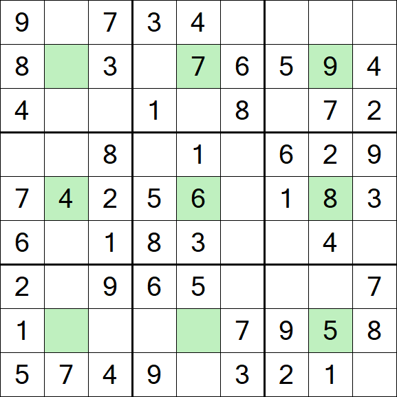 Center Dot Sudoku - Einfach