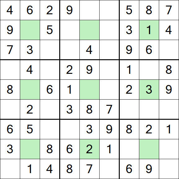 Center Dot Sudoku - Einfach