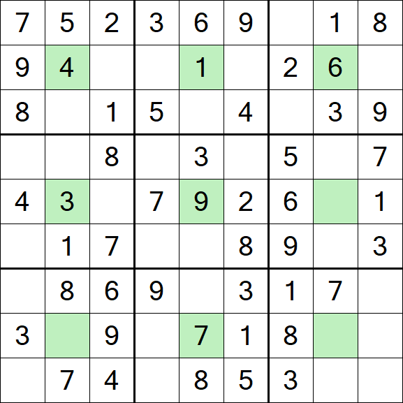 Center Dot Sudoku - Einfach