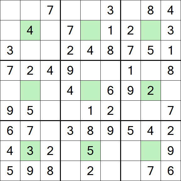 Center Dot Sudoku - Einfach