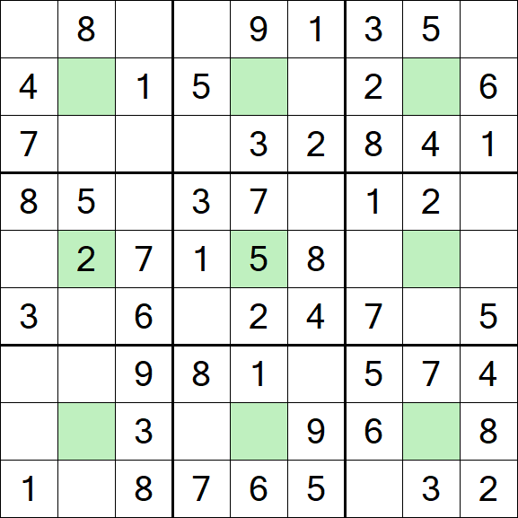 Center Dot Sudoku - Einfach