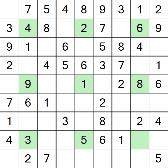Center Dot Sudoku - Einfach