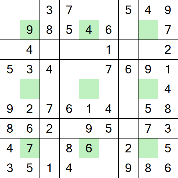 Center Dot Sudoku - Einfach