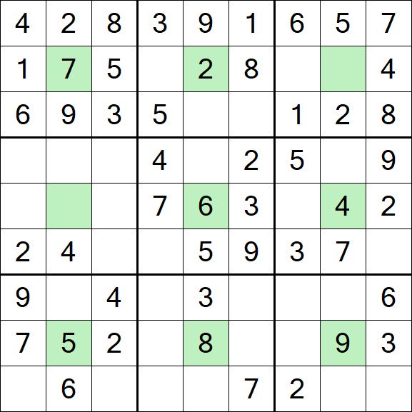 Center Dot Sudoku - Einfach