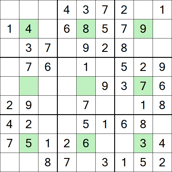 Center Dot Sudoku - Einfach