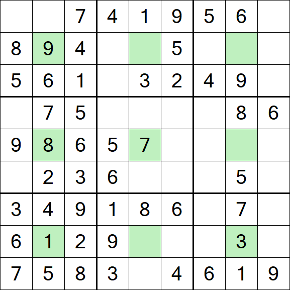 Center Dot Sudoku - Einfach