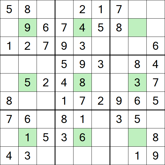 Center Dot Sudoku - Einfach