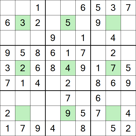 Center Dot Sudoku - Einfach