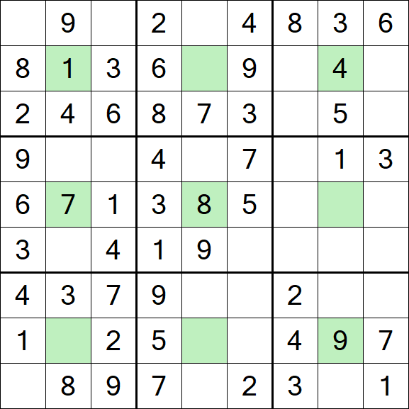 Center Dot Sudoku - Einfach