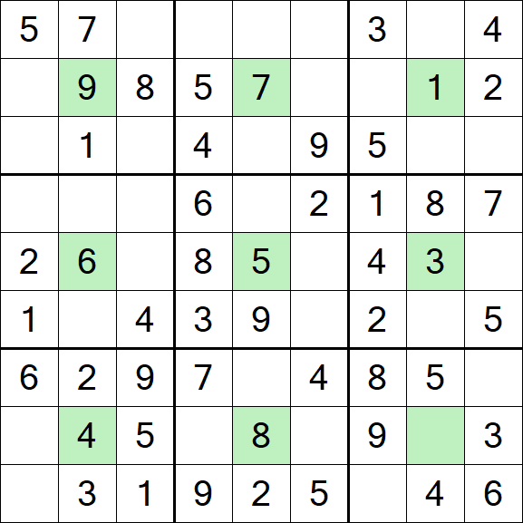 Center Dot Sudoku - Einfach