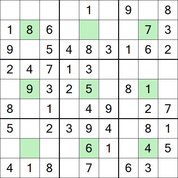 Center Dot Sudoku - Einfach