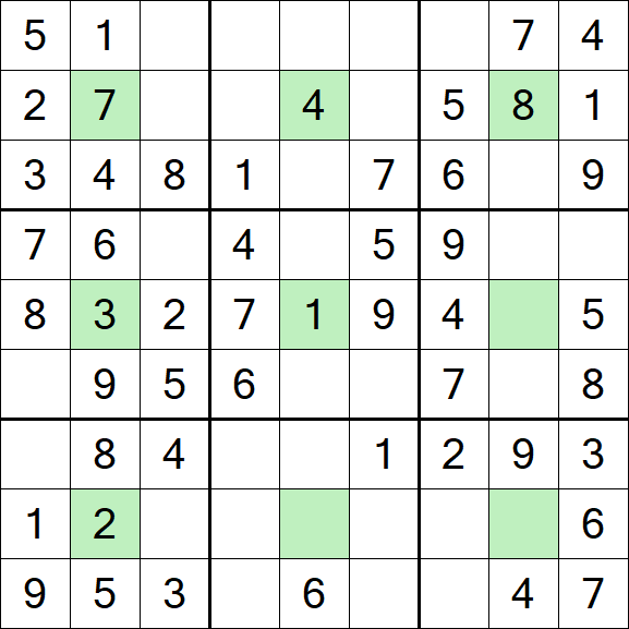 Center Dot Sudoku - Einfach