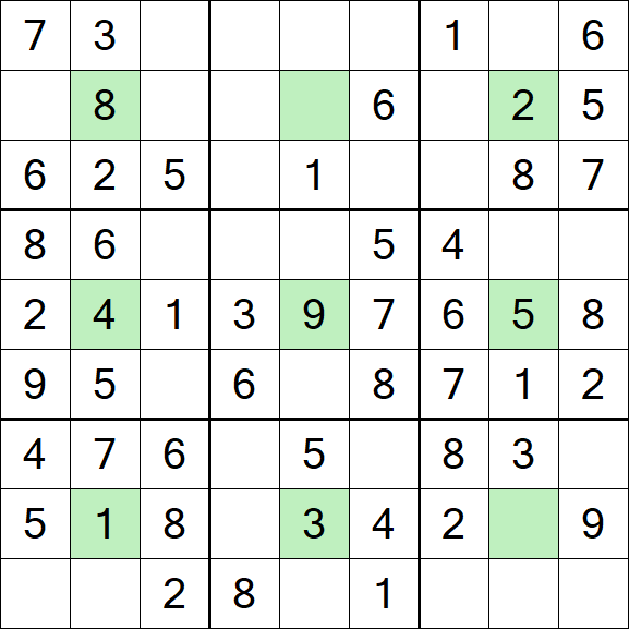 Center Dot Sudoku - Einfach
