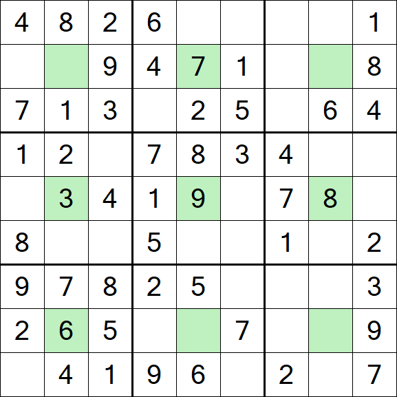 Center Dot Sudoku - Einfach