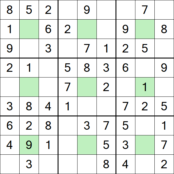 Center Dot Sudoku - Einfach