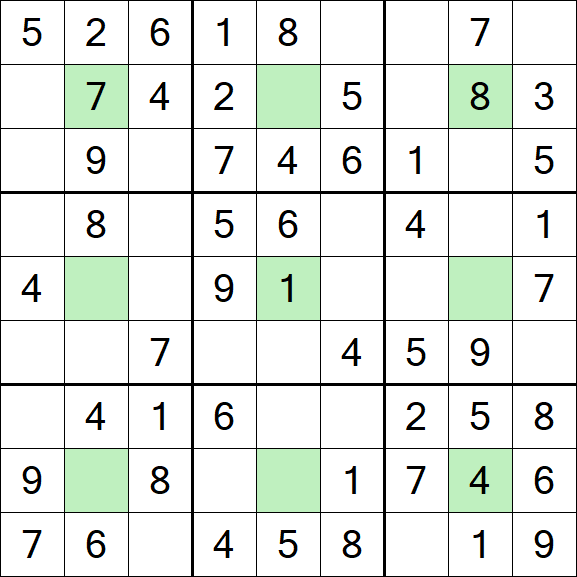 Center Dot Sudoku - Einfach