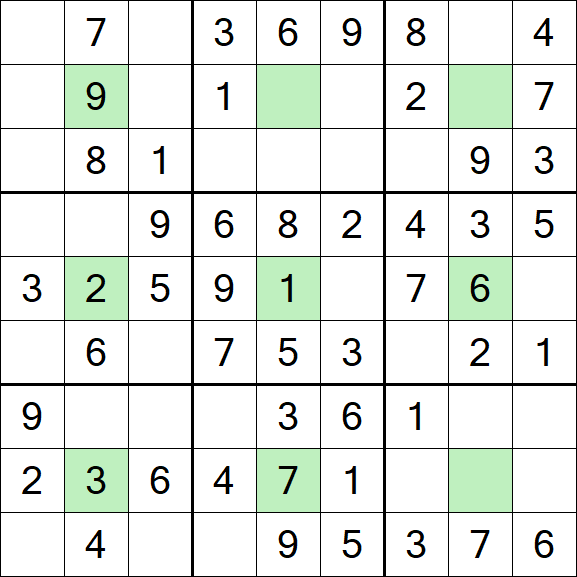 Center Dot Sudoku - Einfach