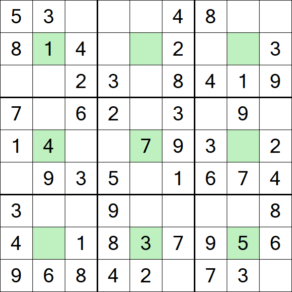 Center Dot Sudoku - Einfach