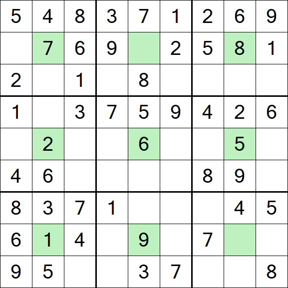 Center Dot Sudoku - Einfach