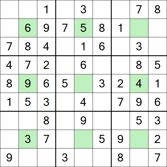 Center Dot Sudoku - Einfach