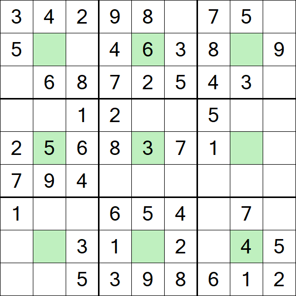 Center Dot Sudoku - Einfach