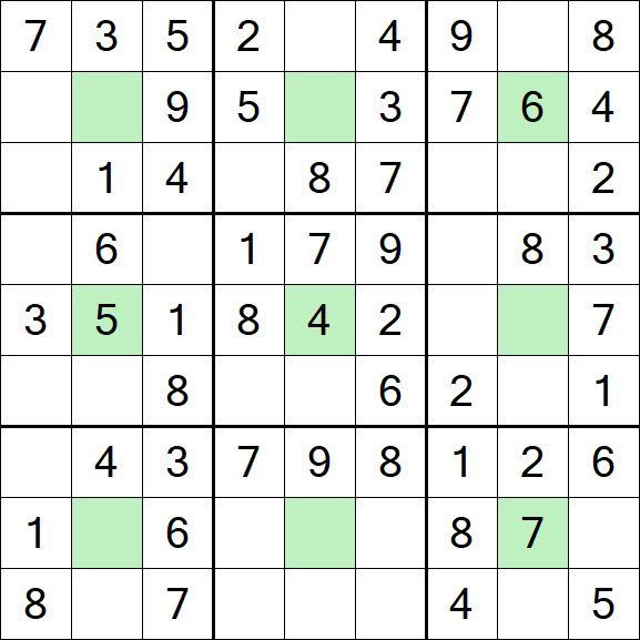 Center Dot Sudoku - Einfach