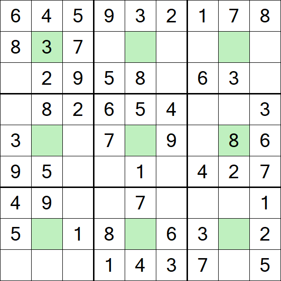 Center Dot Sudoku - Easy