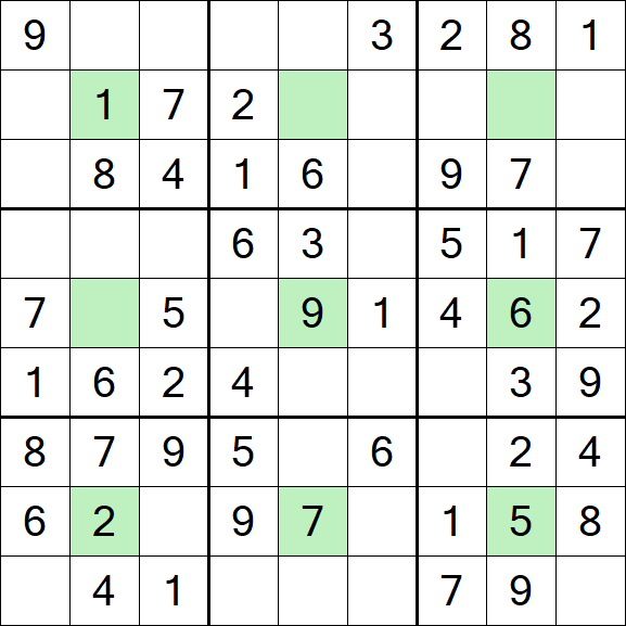 Center Dot Sudoku - Einfach