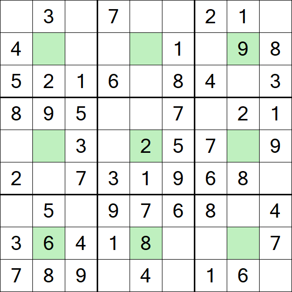 Center Dot Sudoku - Einfach