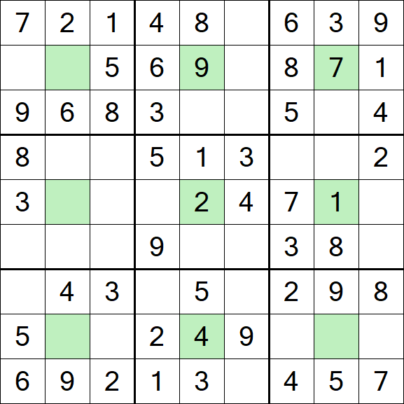 Center Dot Sudoku - Einfach