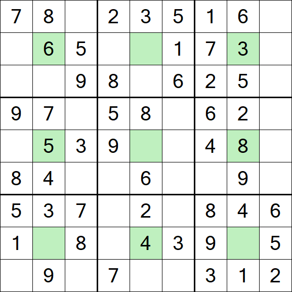 Center Dot Sudoku - Einfach