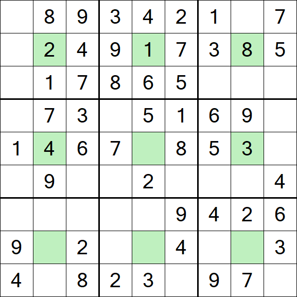 Center Dot Sudoku - Einfach