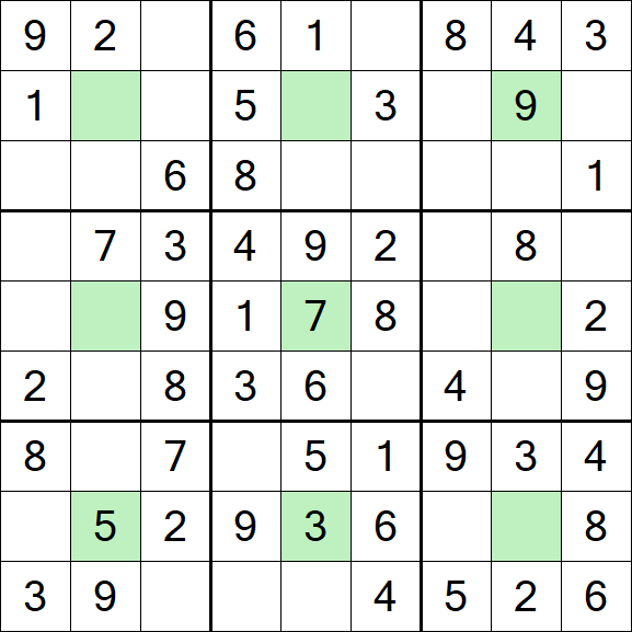 Center Dot Sudoku - Einfach