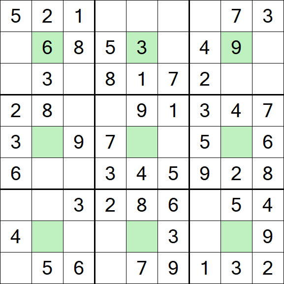 Center Dot Sudoku - Einfach