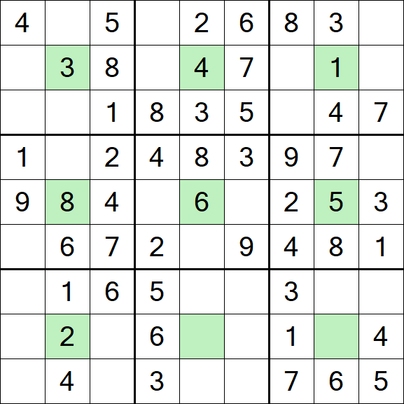 Center Dot Sudoku - Einfach