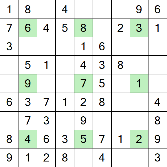 Center Dot Sudoku - Einfach