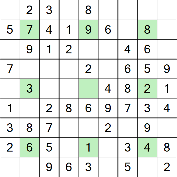 Center Dot Sudoku - Einfach