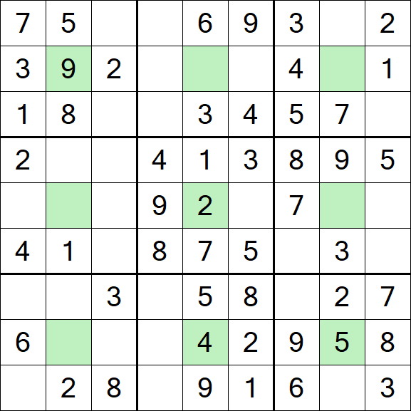 Center Dot Sudoku - Einfach